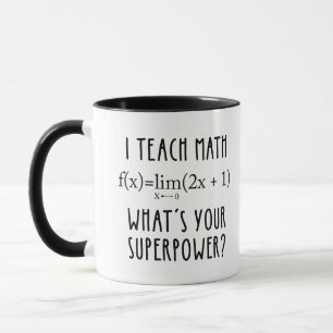 Eu ensino a caneca de café de professor de