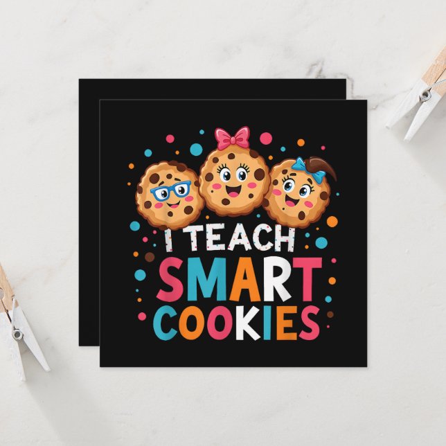 Eu Ensino Biscoitos Inteligentes De Volta à Escola (Frente/Verso In Situ)
