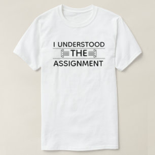 Eu Entendi A Camisa T De Atribuição