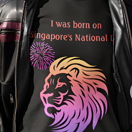 Eu era nascer na Camisa do Dia Nacional de Singapu