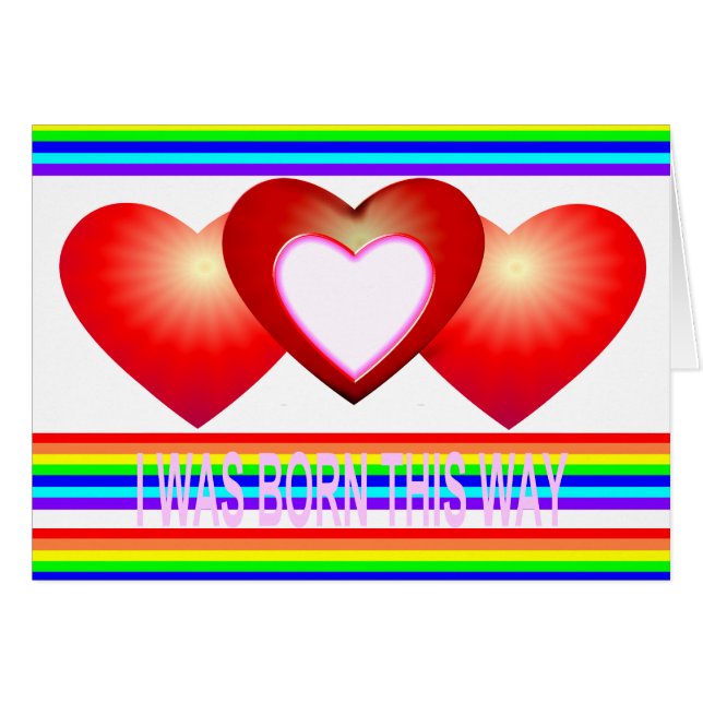 Eu era nascido esta maneira - cartão (Frente Horizontal)
