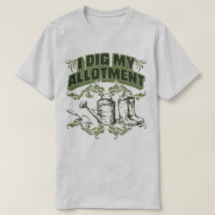 Eu escavo meu t-shirt do humor do jardim da