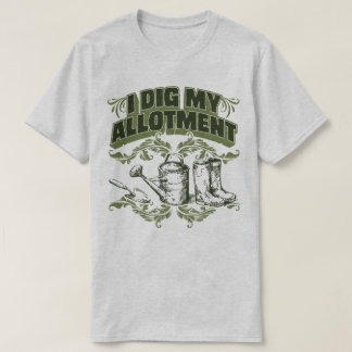 Eu escavo meu t-shirt do humor do jardim da