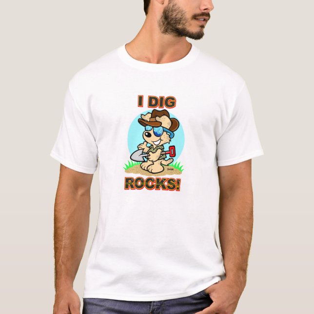 Eu escavo rochas! Camisa (Frente)