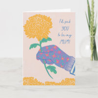 "Eu escolho você" Cartão de Saudação de Mãe Dia de