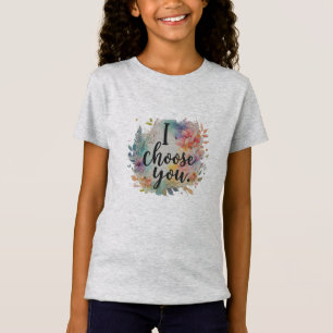 Eu Escolho Você" Design Motivacional De Camisa T