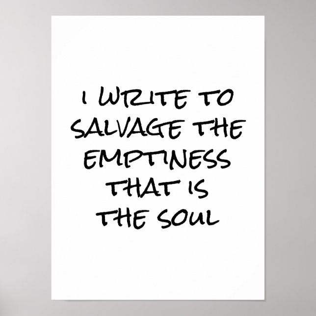 Eu escrevo Poster (Frente)