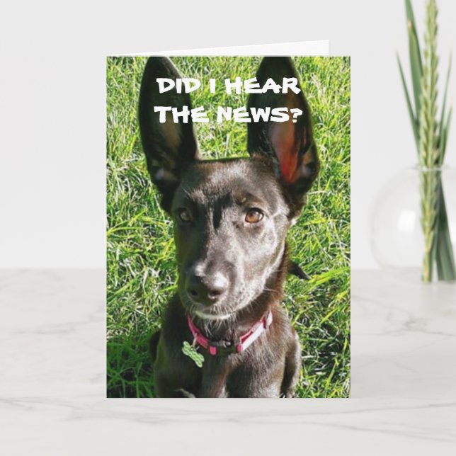 EU ESCUTEI QUE VOCÊ É "18º" CARTÃO DE ANIVERSÁRIO (Frente)