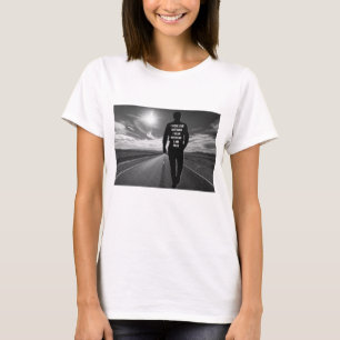 Eu espero por nada de citação motivacional T-Shirt