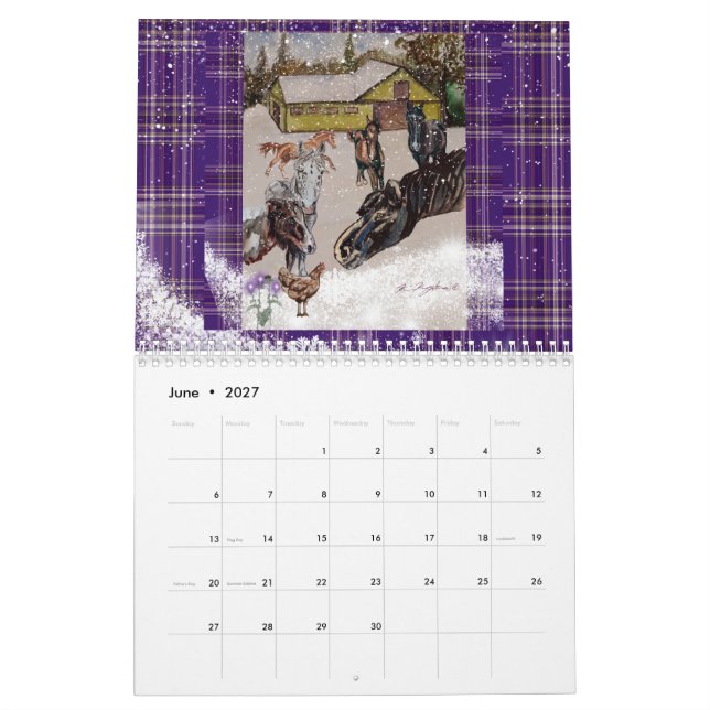 Eu espero que você ame o calendário dos cavalos de (Jun 2027)