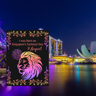 Eu estava nascer no Cartão Postal do Dia Nacional 