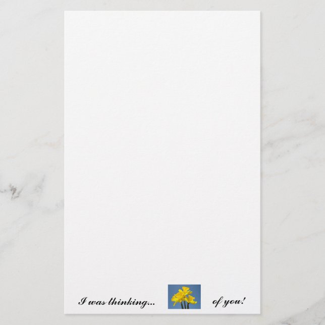 Eu estava pensando em você! papelaria Narcisos Ama (Frente)