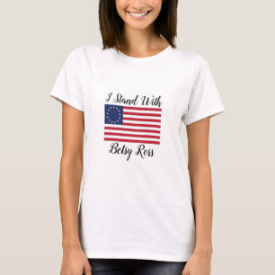 Eu estou com o t-shirt da bandeira de Betsy Ross