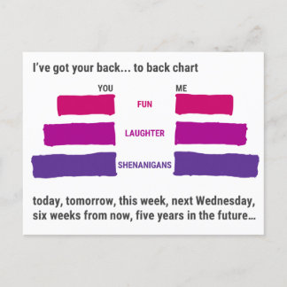 Eu Estou Com Suas Costas... Cartão Postal de Costa