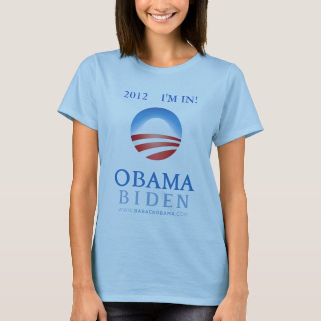 Eu estou dentro! T-shirt da campanha de Obama (Frente)