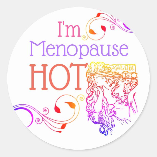 Eu estou menopausa, o adesivo quente art nouveau c (Frente)