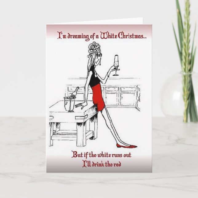 Eu estou sonhando de um cartão do White Christmas (Frente)