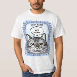 Eu Estou Sorrindo Camiseta de Gato Ratos