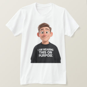 Eu Estou Vestindo Isso de Propósito Camiseta Meme