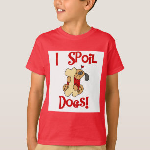 Eu estrago o camiseta e os presentes dos cães
