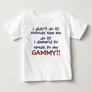 Eu exijo falar ao meu GAMMY! T-shirt infantil