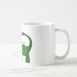 Eu existo caneca do dinossauro do Brontosaurus