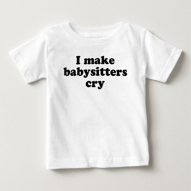 Eu faço a baby-sitter o t-shirt do grito (Frente)