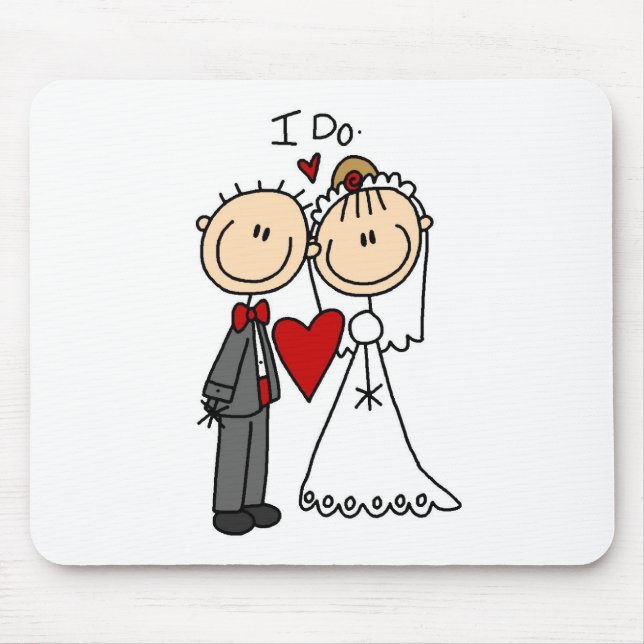 Eu faço a cerimónia de casamento Mousepad (Frente)