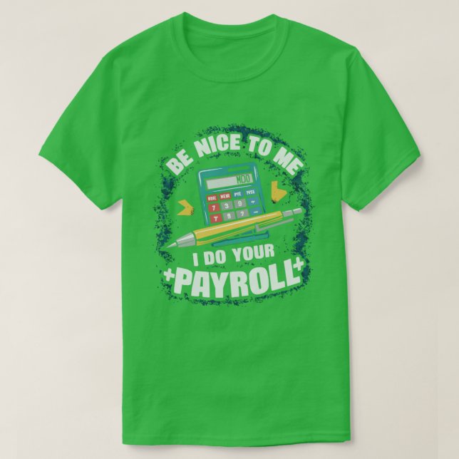 Eu faço a sua folha de pagamento T-Shirt (Frente do Design)