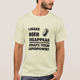 Eu faço cerveja desaparecer - camisa básica mascul