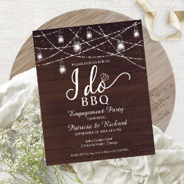 Eu Faço CHURRASCO Rustic Budget Festa de noivado C