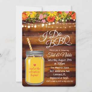 Eu faço convite para Chás de Casais de Mason Jar