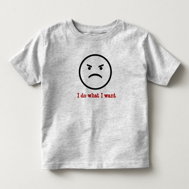 Eu faço o que eu quero a camisa da criança (Frente)