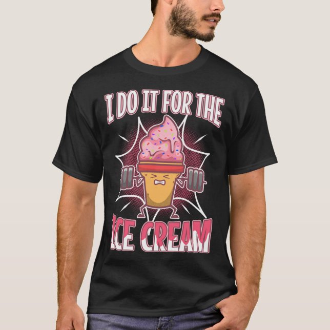 Eu Faço Para O Sorvete Pullover Hoodie (Frente)