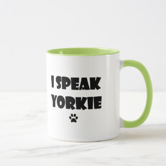 Eu falo a caneca de Yorkie