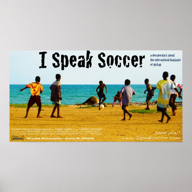 "Eu Falo Futebol" Poster Premiere mundial (Frente)
