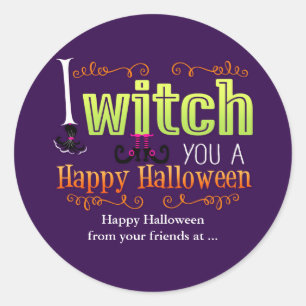 Eu FEITICEIRO VOCÊ UM FELIZ HALLOWEEN Adesivo de F