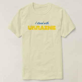 Eu Fico Com A Ucrânia Solidariedade T-Shirt