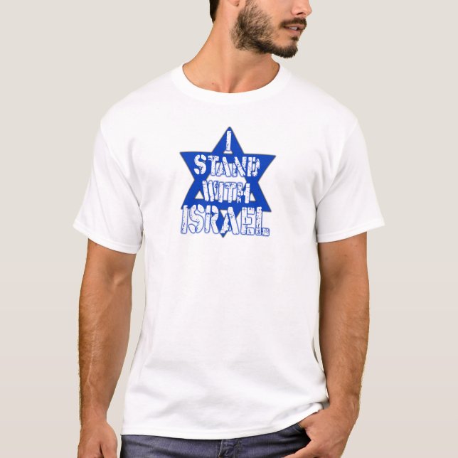eu fico com israel T-Shirt (Frente)