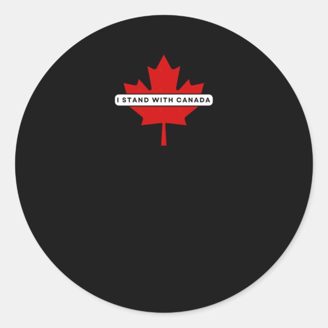 Eu fico com o adesivo do Canadá (Frente)