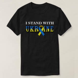 EU FICO COM UCRÂNIA com a Camisa de Fita de Paz