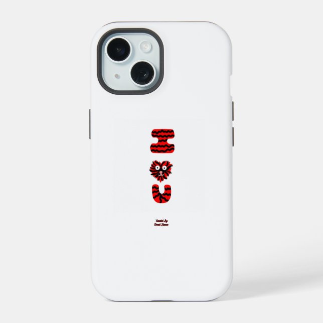 Eu Fico Feliz Com Você Capa para Apple iPhone 15 (Verso)