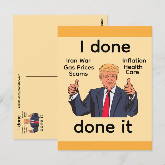 Eu Fiz Fiz Isto Cartão Postal (Frente/Verso)