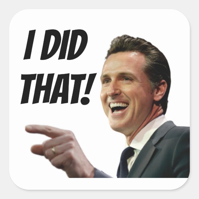 EU FIZ ISSO - Novos Autocolantes quadrados de 3" x (Frente)