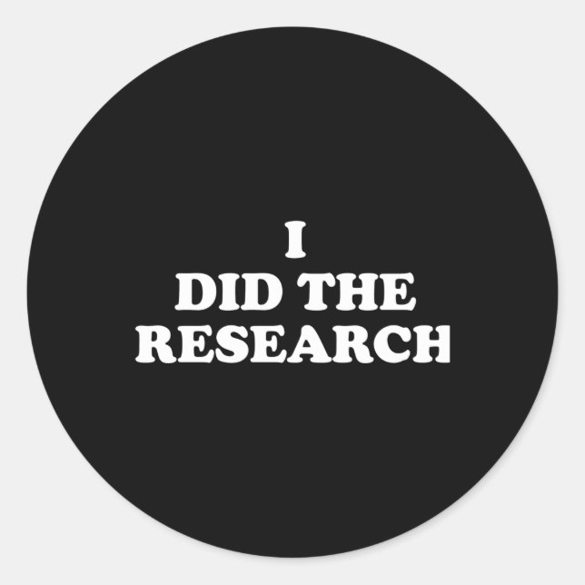 Eu Fiz O Adesivo De Pesquisa (Frente)