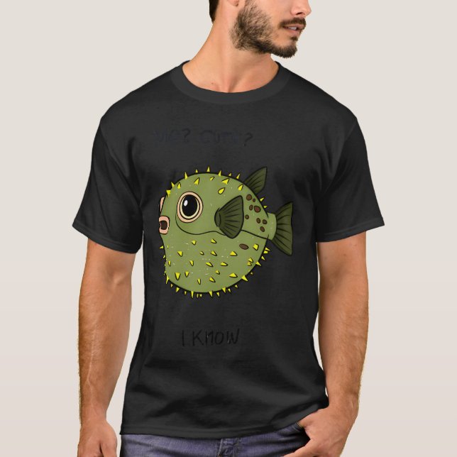Eu? Fofo? Eu Sei â€“ Camisa Divertida de Peixe Bai (Frente)