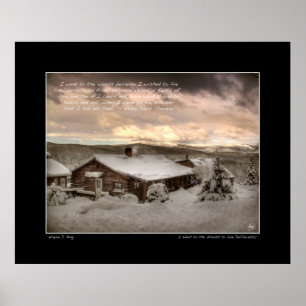 Eu fui às madeiras, poster de Thoreau