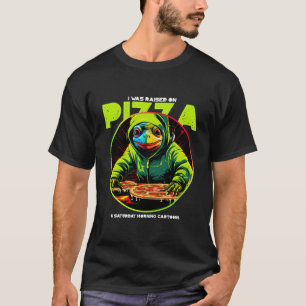 Eu Fui Criado em Camiseta de Pizza