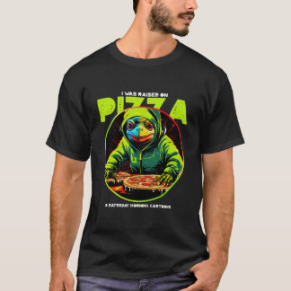 Eu Fui Criado em Camiseta de Pizza