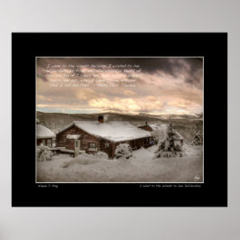 Eu fui para a floresta, Thoreau Poster